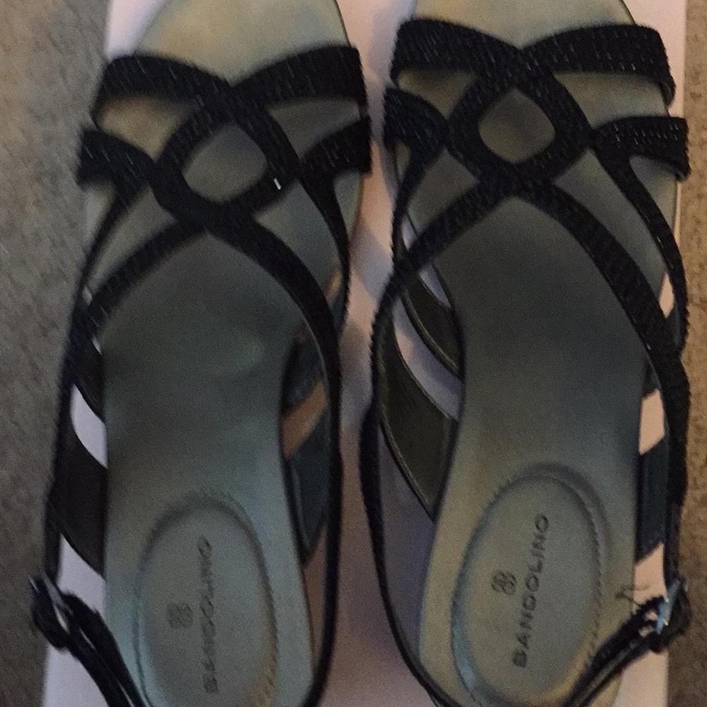 Black sparkly sandals - Picture 2 of 4